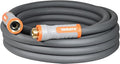 YAMATIC Short Garden Hose 5/8 in x 20 ft with Swivel Handle, Super Flexible Leader Hose, All-weather, Lightweight, Burst 600 PSI, Gray