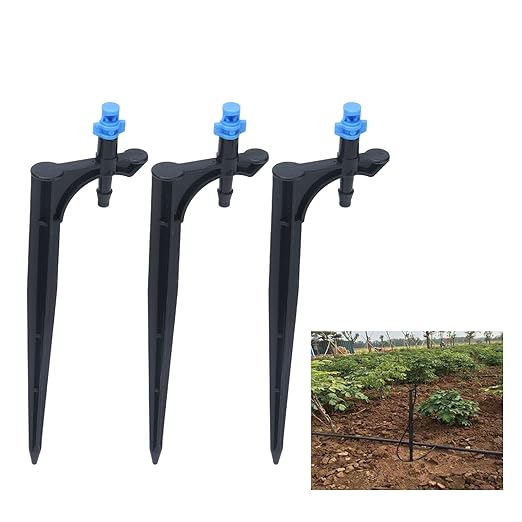 Drip Irrigation System, Irrigation System for Garden Greenhouse Micro Drip Irrigation Kit Automatic Irrigation System Courtyard Spray Plant Watering System with Adjustable Nozzle Emitter(20PCS)