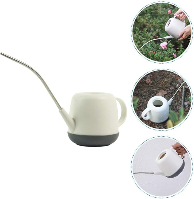 DOITOOL Gardening Watering can with Long Spout 14.17In Lightweight Outdoor Plant Watering Pot Ergonomic Handle Easy Refill Durable Watering Kettle for Lawn and Garden