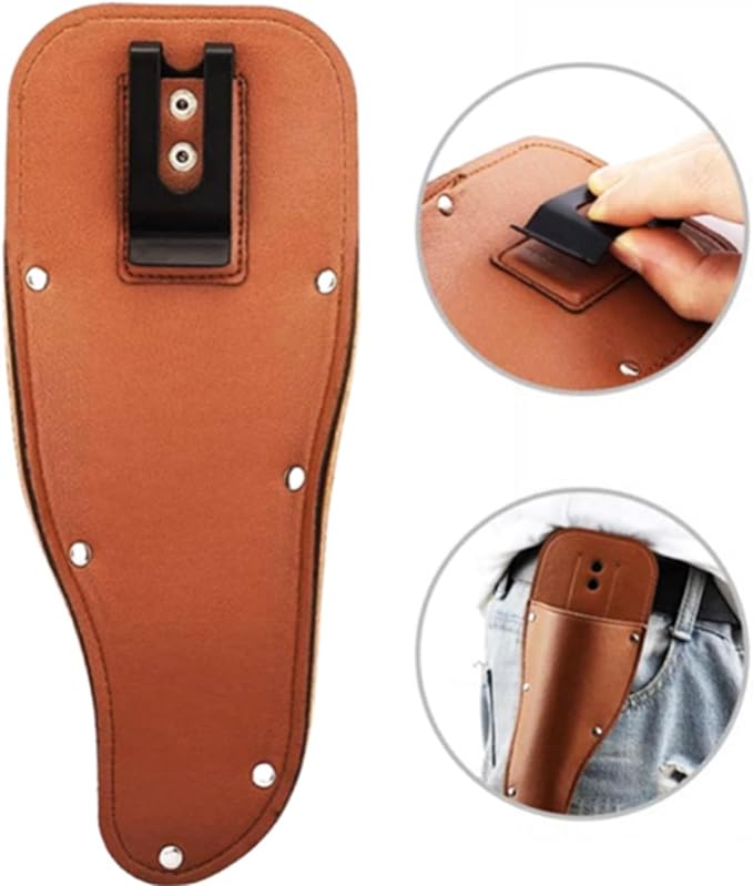 2pcs Pliers Holster,Garden Pruner Sheath, Pruner Holster, Premium PU Leather Holster Protective Case Cover Scabbard for Gardening Pruning Shears Scissor