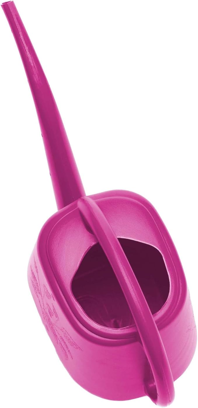Bloem Aqua Rite 1.1 Gallon (144 Fl Oz) Fuschia Resin Watering Can for Indoor and Outdoor Use