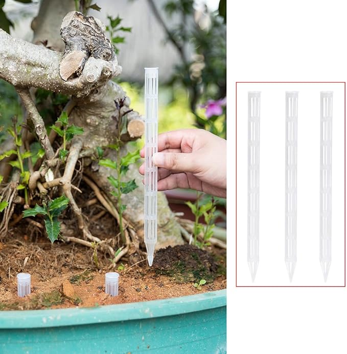 10 Pack Plant Aeration Tubes Potted Plants Watering Stake 8.5'' Deep Root Irrigation Spike Orchid Roots Airflow Stakes for Triumph Tulip Orchid Live Indoor Plant Potting Mix Soil Healthy Roots Ventilation Orchid Mix