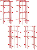 Gardener’s Supply Company Lifetime Tomato Cages | Heavy Gauge Sturdy Garden Plant Supports for Vegetables and Other Climbing Plants | No Assembly Needed - Red (Set of 4)