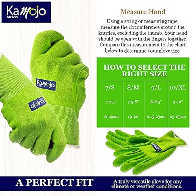 Bamboo Gardening Gloves Women Men - Puncture Resistant Gloves 95% Rayon Derived from Bamboo & 5% Spandex
