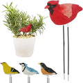 Soil Moisture Meter, Bird Shape Plant Water Tester Hygrometer Sensor Gardening Tool, Portable Watering Alarm Chirping Bird Plant Water Tester for Indoor Outdoor Plants Garden Decorations (red)