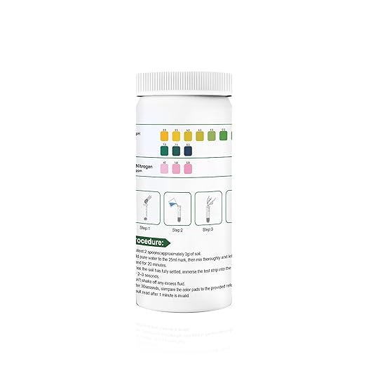 2-in-1 Soil Test Kit for pH & Nitrogen（50cnt） – Garden, Lawn, Flowers，Vegetable & Plant Soil Testing