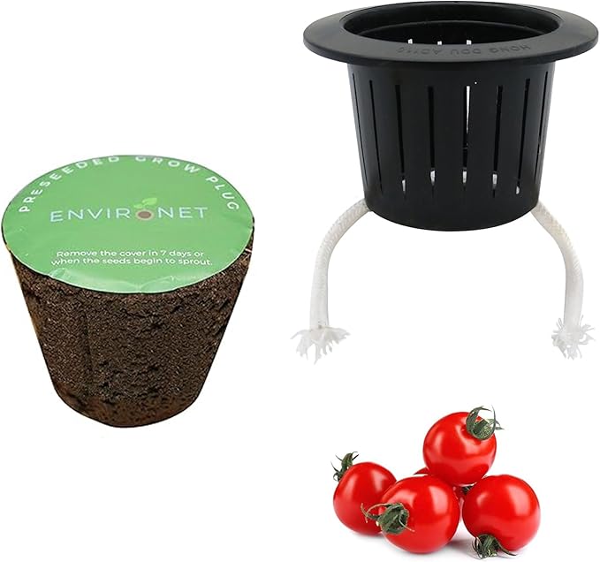 3 Inches Preseeded Seeds Starter Plug, Mason Jar Pods Replacement (Tiny Tim Cherry Tomato)