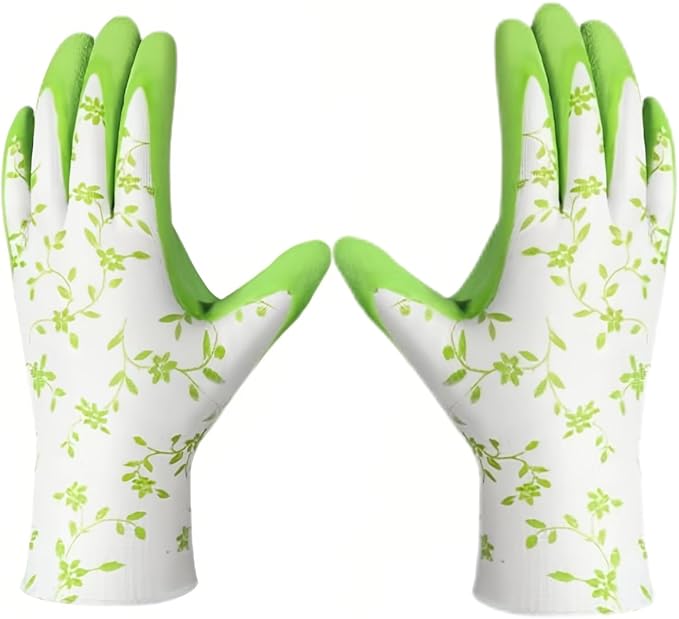Women's Gardening Gloves- Breathable Latex Gardening Gloves，Outdoor Protective Work Glove，Gardening Gifts
