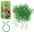 Plant Support Clips, 50/100/200PCS Plastic Trellis Clips Plant Support Clips, Garden Clips for Climbing Plants, Trellis Clips Plant Support Clips Tomato Grape Vine Plant Fixing Clips (50, GREEN-L)
