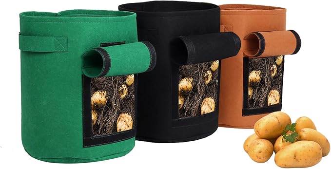 SILKIR W Grow Bags, 10 Gallon, Colorful