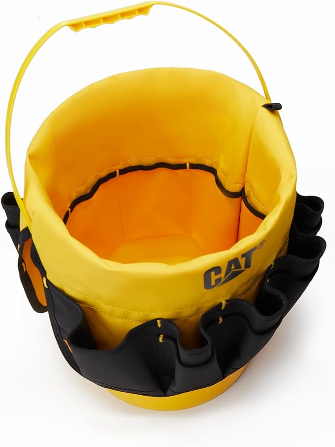 Caterpillar Bucket Tool Organizer, 5 Gallon Organizer, Tool Storage, Bucket Tool Caddy Organization for Garden, cat Tool Bag, Caterpillar Tools