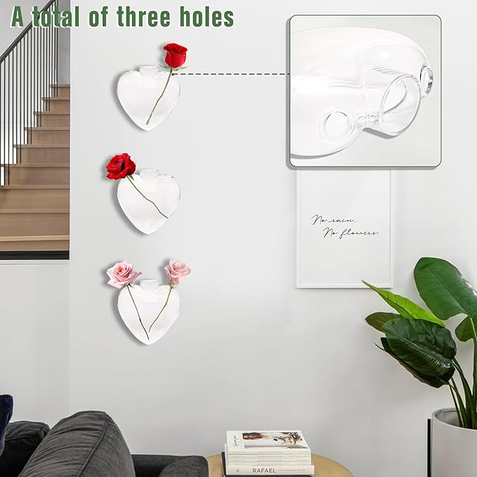 Wall Hanging Planter Propagation Station for Indoor Plants Glass Vase Air Plant Holder Gift for Women Girlfriend Plant Lover