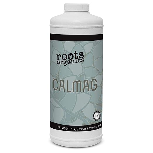 Roots Organics CalMag, Liquid Plant Food & Fertilizer Blend for Seedlings, Vegetable, and Flowering Plants - Heavy Feeders & Fast Growers, 1 Quart