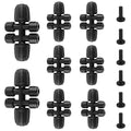 Kalolary 8Pcs 5/16'' to 1/4'' Drip Irrigation Fittings with 6Pcs Plugs, Drip Irrigation Part for 8/12mm to 4/7mm Tube Locked Barbed 6 Hose Connectors Splitter Fitting for Warter Irrigation System