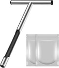 12 Inch Stainless Steel Soil Probe Rod with T Handle, Includes Soil Sample Kit, for Plant Care Lawn Garden Farm