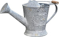 Vintage Metal Watering Can with Wooden Handle, Watering Can for Indoor/Outdoor Plants, Shabby Chic Decor for Home Balcony Courtyard Garden Gray