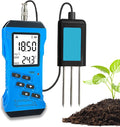 7 in 1 Soil Tester, Nitrogen, Phosphorus, Potassium NPK Tester, Fast EC, PH Tester, Soil Temperature and Humidity, Nutrient Conductivity, Intuitive Digital Display, for Fertility Test
