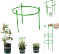Plant Support Cage, Adjustable Height Garden Stakes for Tomato, Peony, Hydrangea, Snake Plant, Upgraded Thickened Half-Round Plant Supports for Indoor Outdoor Climbing Vegetables & Flowers (2)