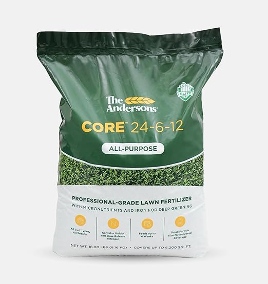 The Andersons Core 24-6-12 Professional-Grade All-Purpose Lawn Fertilizer - 45 lbs. Covers up to15,500 sqft.