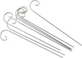 20 Pcs Silver 20cm Plant Label Hooks Garden Markers Stake Holder Plant Label Hanger Plant Sign Stake Rustproof Deformed Garden Plant Sign Hooks Hanging Rods for Flower Planter