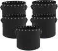 3 Gallon Plant Grow Bags 5-Packs with Holes,Thichkened Non-Woven Aeration Fabric Pots with Handles - Reinforced Weight Capacity