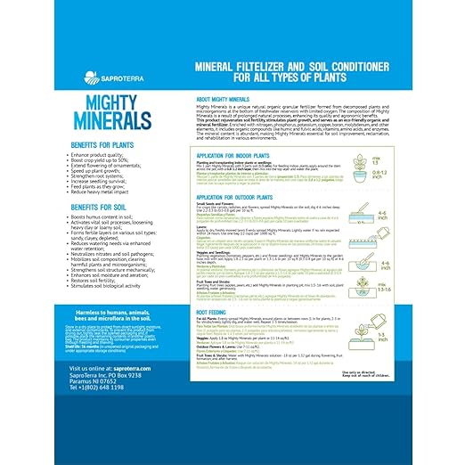 Mighty Minerals 5-lb 1000-sq ft 2.73-Organic Natural Lawn Starter Fertilizer