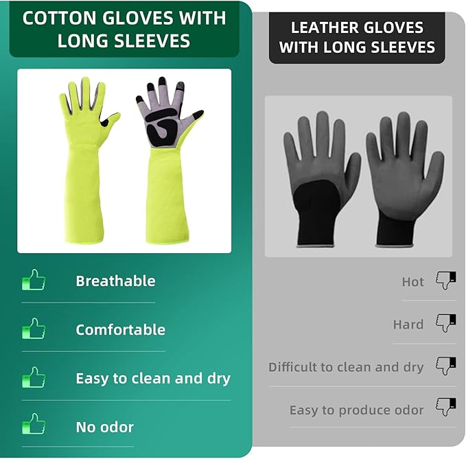 Gardening Gloves, Thorn Protective, Forearm Protection, Yard Work, Pruning, Outdoor Activity, Comfortable