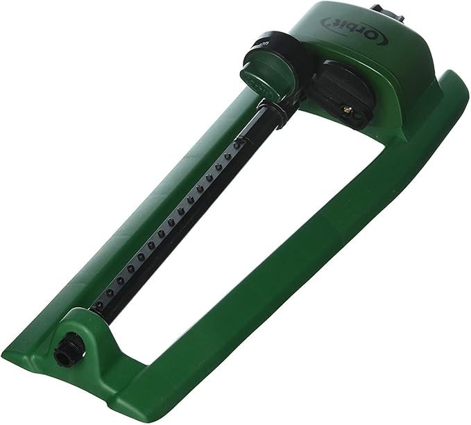 2-Pack Orbit 2600 Sq. Ft. Plastic Oscillator - Large Area Hose End Sprinkler - 56133