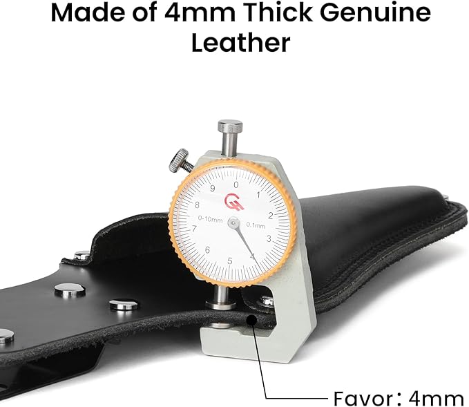 Garden Pruner Sheath,Pruner Tool Holster,Premium Genuine Leather Pruner Holster Protective Case for Garden Pruning Snips and Clippers