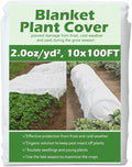Plant Covers Freeze Protection 10 ft x 100 ft Floating Row Cover 2.0oz/yd² Garden Fabric Plant Cover for Winter Frost/Sun Pest Protection (10FT X 100FT)