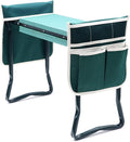 Ohuhu Garden Kneeler and Seat Heavy Duty, Upgraded Gardening Stool with Thicker and Wider EVA Foam Kneeling Pad Foldable Garden Bench with 2 Large Tools Pouches, Christmas Gardening Gifts for Seniors