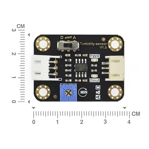 Gravity: Analog Turbidity Sensor for Arduino / ESP32 / STM32 / Raspberry Pi (ADC Required) | Water Quality Monitor | <500ms Response Time & 0-4000NTU Range