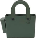 Hachiman Garden Tool Bag - Waterproof Gardening Tote with Interior Partition and Removable Pouch - Indoor Outdoor Use - Tools Not Included - Garden Green