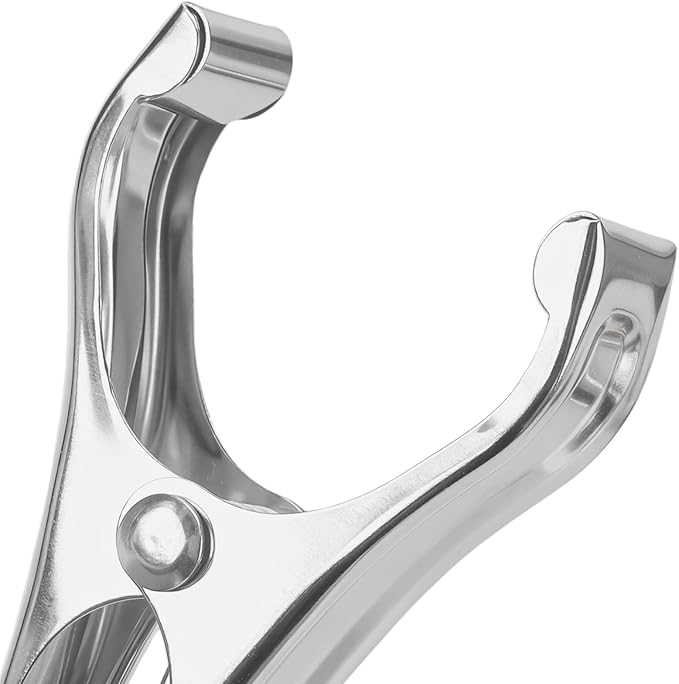 SINJEUN 200 PCS 2 Inch Stainless Steel Garden Clips, Greenhouse Clamps with 1 Inch Large Open, Garden Clips for Plant Cover on Gardening Hoops