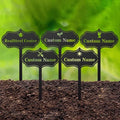 RealSteel Custom Seed & Plant Markers – Metal Garden Stakes for Herbs, Fruits & Vegetables | Elegant Steel Plant Labels for Pots, Raised Beds & Outdoor Gardens | Farmhouse & Greenhouse | Rose Icon
