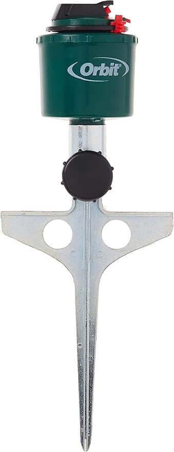 Orbit 3 Pack Compact Gear Driven Lawn Sprinkler on Sturdy Spike Base