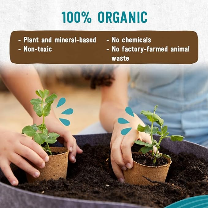 Back to The Roots All-Purpose Plant Food - Organic, Sustainably-Made for Indoor Plants with Kelp and Alfalfa Meal, Mycorrhizae, and Rock Phosphate Minerals - 1.5 lb Premium Blend