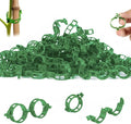 Plant Support Clips, Plastic Garden Fixing Clips for Climbing Plants Tomato Grape Vines, Greenhouse Garden Clips to Keep Plants Upright & Healthy (100, Green)