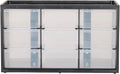 CRAFTSMAN Plastic Storage Organizer Bin System, 9 Compartment, Modular, Home Office (‎CMST40709)