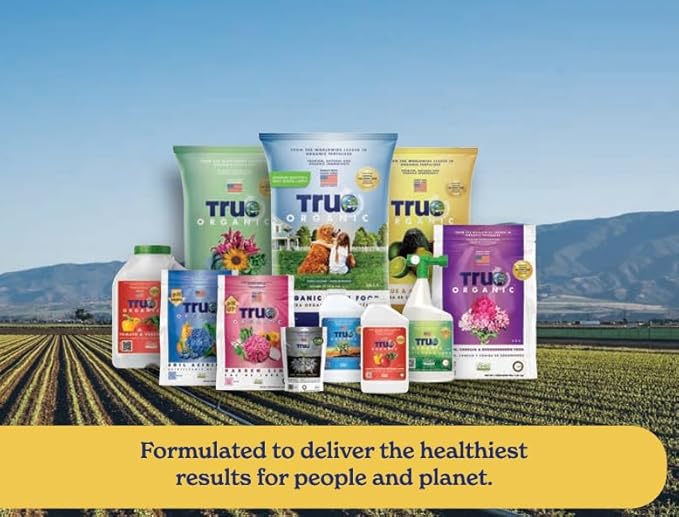 True Organic Tomato & Vegetable Food – Organic Fertilizer for Superior Harvests with 6% Calcium – 12lb Bag Covers 210 sq. ft.