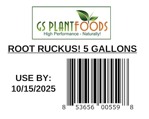 GS Plant Foods Root Ruckus Compost Fertilizer Organic Plant Food - Turbo Charged Compost for Plants - Humic Acid & Sea Kelp Nutritional Root Supplement for Lawns, Soil, Shrubs & Vegetables - 5 Gallons