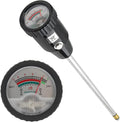 Soil pH Meter & Moisture Meter, 300mm Long Electrode, Soil Tester for Garden, Lawn, Farm, Indoor & Outdoor Use, No Battery Needed