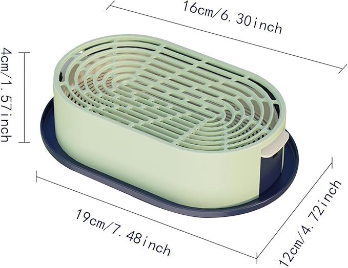 Cat Grass Germination Starter Planter Sprouting Tray Accessories for Soilless Planting Multifunctional Wheatgrass Growing Pot, Dark and Light Green