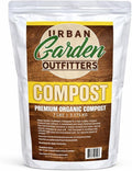 Premium Organic Compost - Nutrient Rich Soil Amendment for Gardens, Flowers, & Vegetables - Improves Soil Structure & Balance - Resealable Bag (7lb)