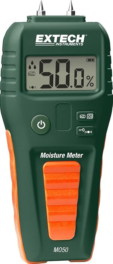 Extech MO50 - Compact Pin Moisture Meter - Measures Moisture in Wood & Building Materials