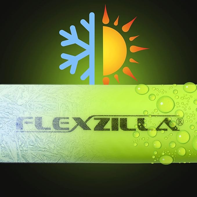 Flexzilla Air Hose, 1/4 in. x 25 ft., 1/4 in. MNPT Fittings, Heavy Duty, Lightweight, Hybrid, ZillaGreen - HFZ1425YW2