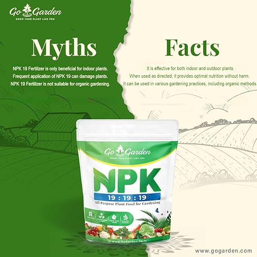 Go Garden NPK 19-19-19 Fertilizer – 400g Water-Soluble All-Purpose Plant Food | Balanced Nitrogen Phosphorus Potassium for Flowers, Fruits, Vegetables & Indoor Plants | Fast Growth & Bloom Booster
