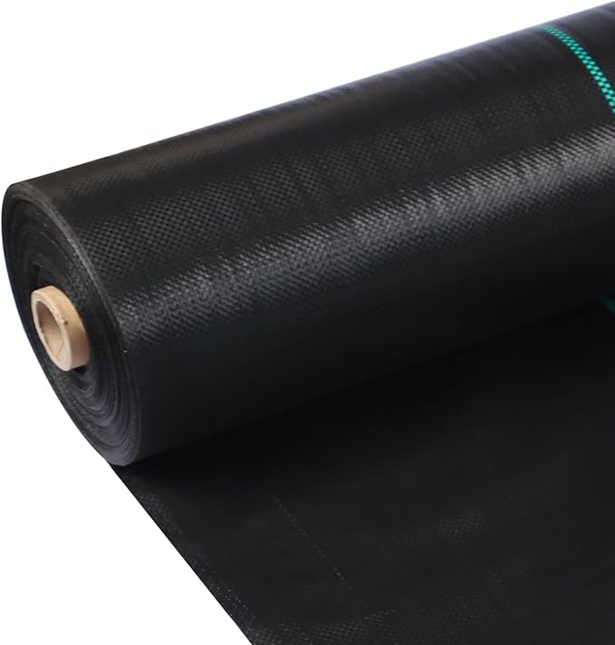 GarveeLife 4 x 300 ft Weed Barrier Fabric,3.2 oz Landscape Fabric,Heavy Duty PP Ground Cover for Gardening,Farming