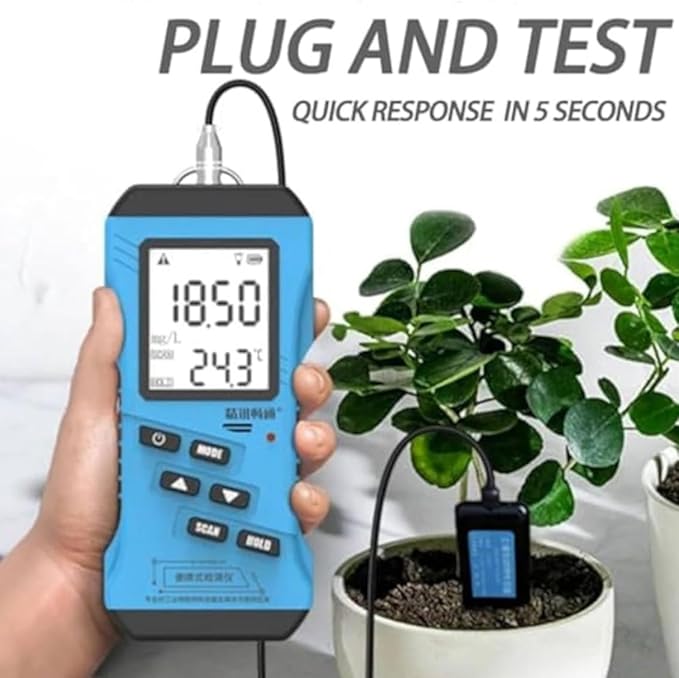 7 in 1 Soil Tester, Nitrogen, Phosphorus, Potassium Npk Tester, Ph, Moisture, Nutrient Conductivity, Ec Meter,High Accuracy Digital Sensitive