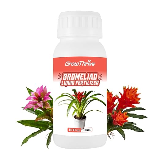 Bromeliad Liquid Fertilizer – 10 oz Organic Plant Food for Bromeliads, Air Plants & Tillandsia | Natural Probiotic Formula, Enhances Leaf Growth, Root Strength & Flower Color